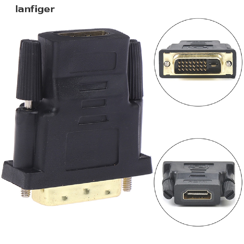 Đầu Nối HDMI Cái Sang VGA 24 + 1Pin DVI Đực
