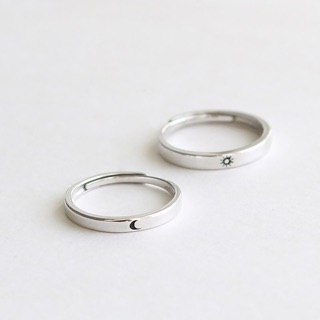 Nhẫn đôi bạc sun moon Choco Jewelry