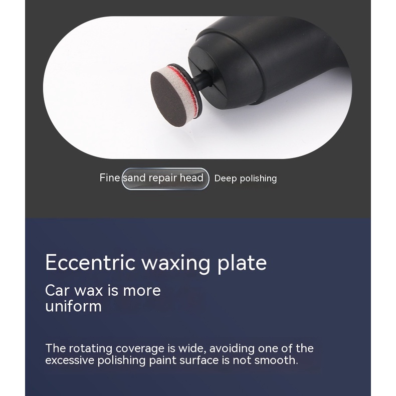 Máy Đánh Bóng Mini Không Dây Loại Bỏ Vết Trầy Xước Cho Xe Hơi