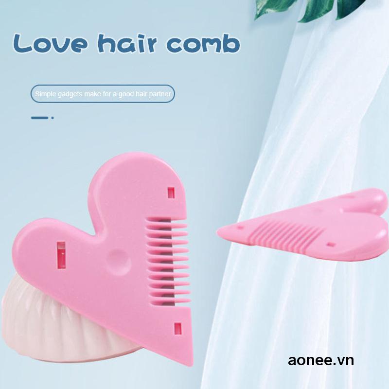 ✨✨ Lược Chải Cắt Mini Hai Mặt Thiết Kế Trái Tim Xinh Xắn