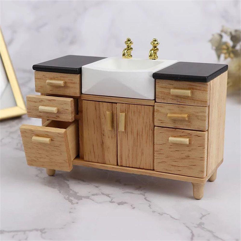 Chậu Rửa Mini Dễ Thương Trang Trí Nhà Búp Bê 1 / 12