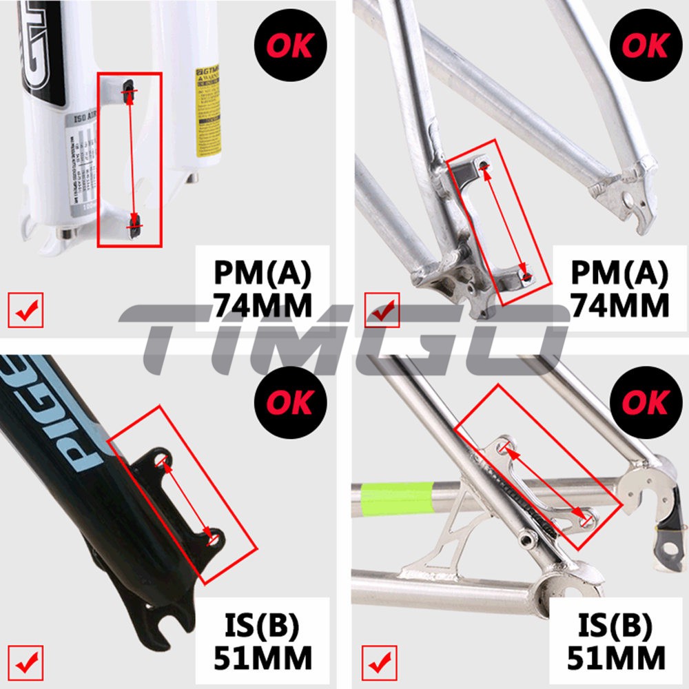 Bộ Kẹp Phanh Đĩa Shimano PM / IS Cho Rotor 180mm