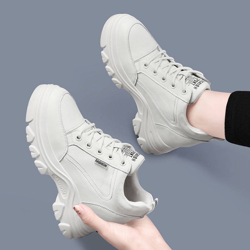 Dép nữ Giày Đen Nâng Chiều Cao Thời Trang Mùa Xuân Dễ Phối Đồ Cho Học Sinh