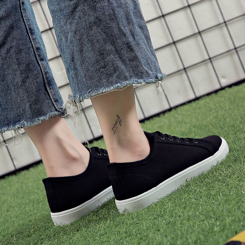 Giày thể thao IELGY vải canvas đế bằng thời trang năng động cho nữ
