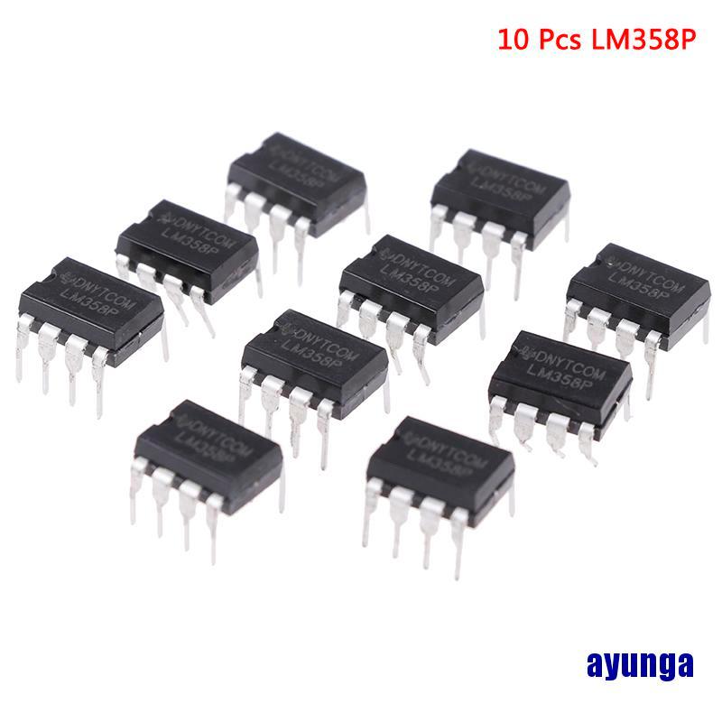 Bộ 10 Linh Kiện Điện Tử Lm358P Opamp Dual 0-70deg C 8-dip | BigBuy360 - bigbuy360.vn