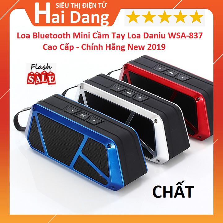Loa Bluetooth Mini, Loa Bluetooth Cầm Tay Loa không Dây Daniu WSA-837  Cao Cấp  Chính Hãng New 2019