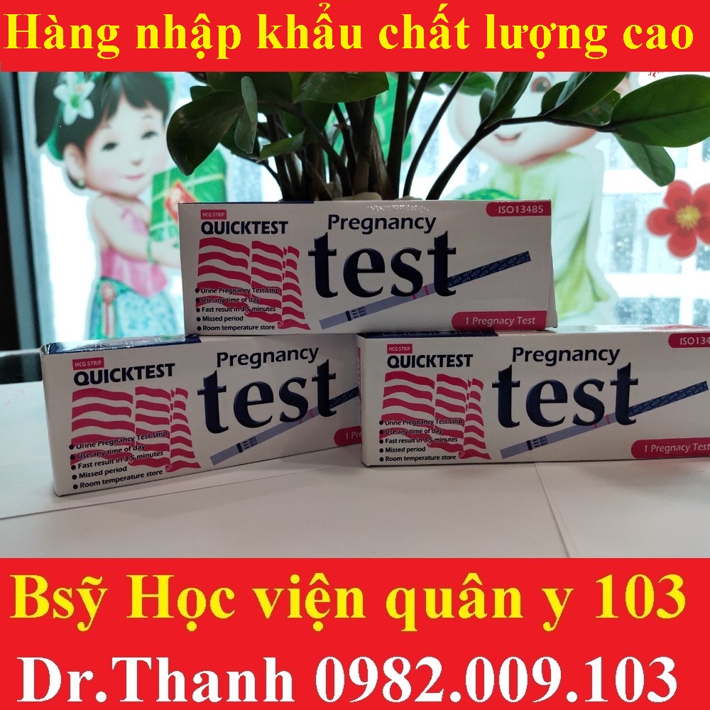 (che tên) que test thử thai rụng trứng nhanh tại nhà quickseven và quicktest USA Ovutana teststrip thế hệ mới