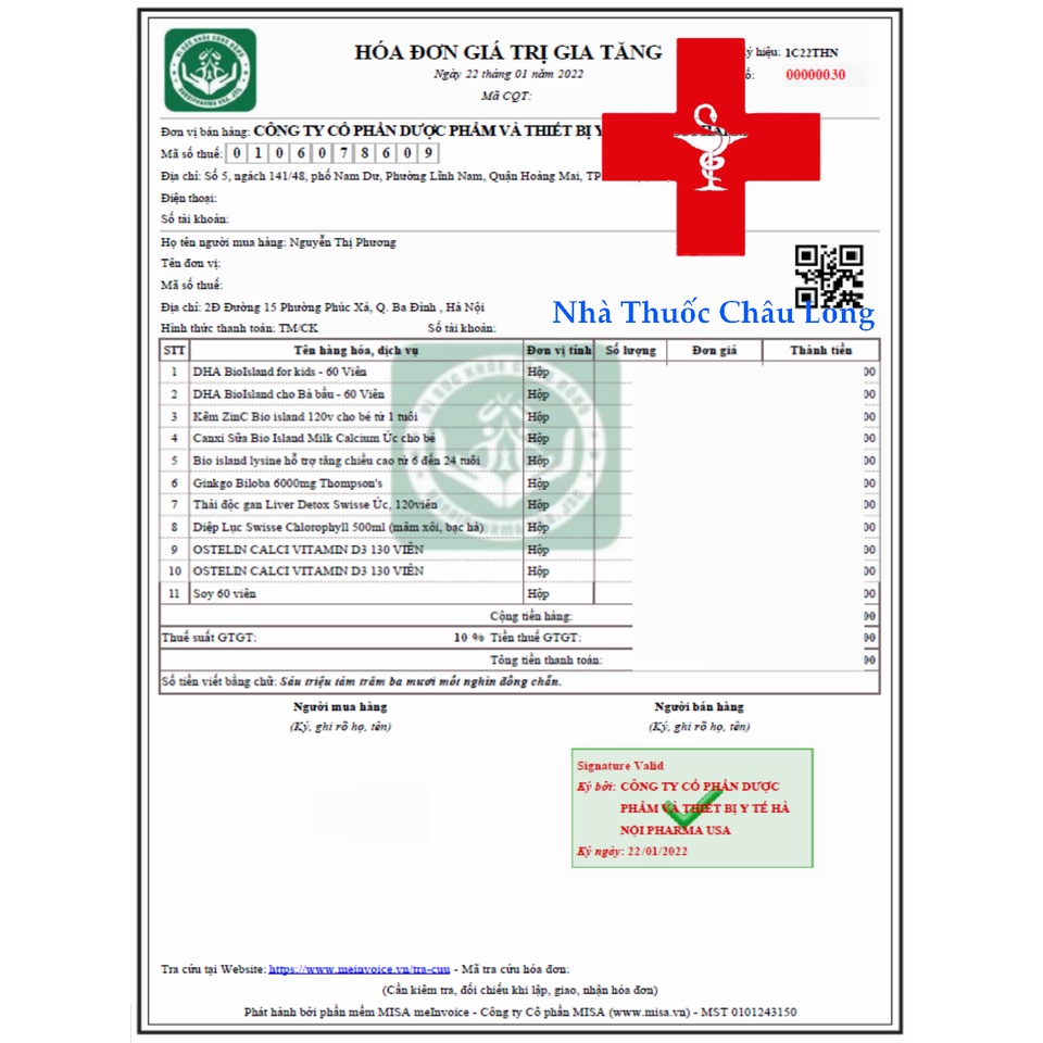 [Tem Chemist] Canxi Sữa Bio Island Milk Calcium Úc cho bé ( Canxi Bio)