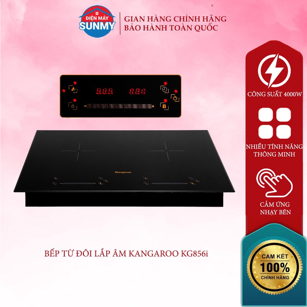 Bếp từ đôi lắp âm Kangaroo KG856i- Điện máy Sunmy- Bảo hành chính hãng