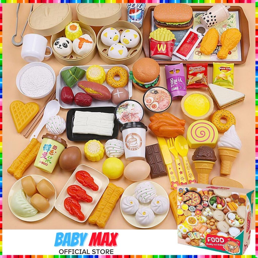 Đồ Chơi Nấu Ăn Cho Bé Bô Nhà Bếp 88 Chi Tiết Sáng Tạo Thông Minh Đồ Chơi Trẻ Em BABY MAX