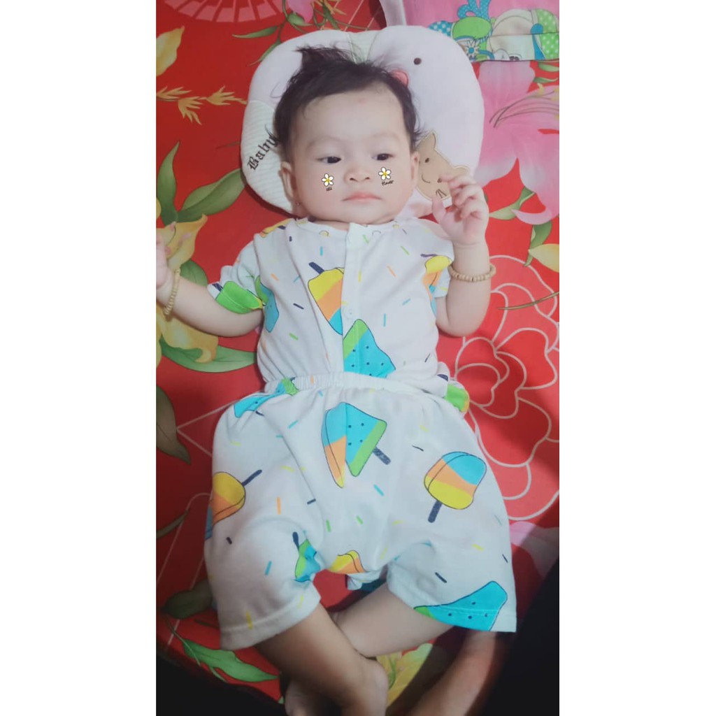 HÀNG LOẠI 1: Set 5 bộ kem cộc khuy cotton 2 chiều
