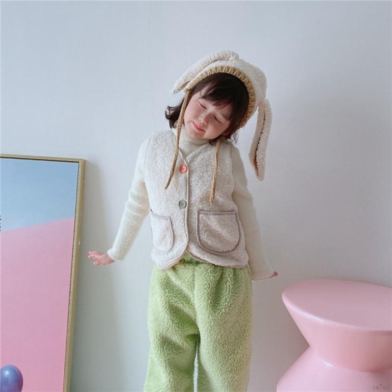 Áo Khoác Cardigan Không Tay Giữ Ấm Cho Bé 1-5 Tuổi