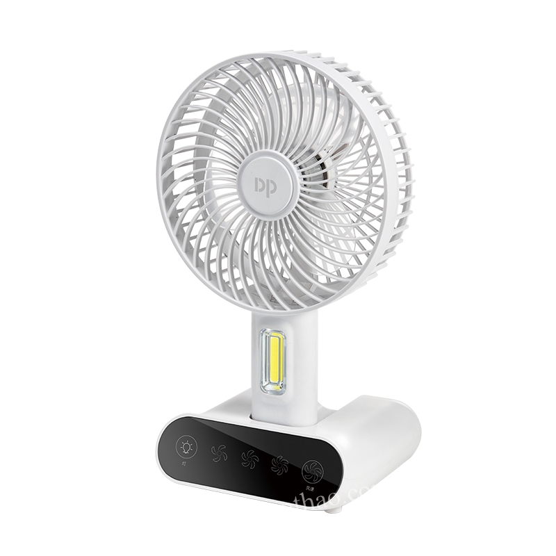 QUẠT SẠC TÍCH ĐIỆN DP 7624 CẢM ỨNG CAO 32CM DÙNG 2 BÌNH SẠC Mini 3000mah