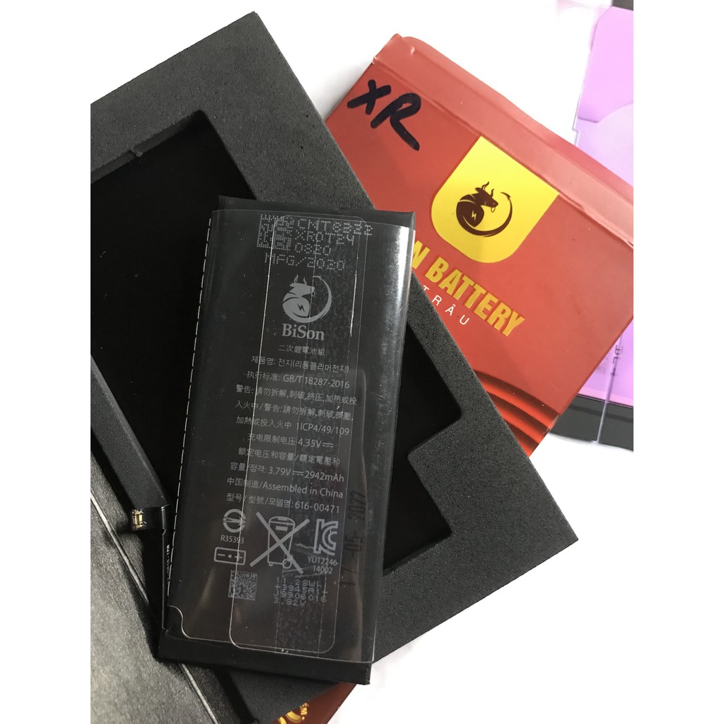 Pin Bison XR dung lượng chuẩn 2942mAh Pin con trâu BISON BH 12 tháng