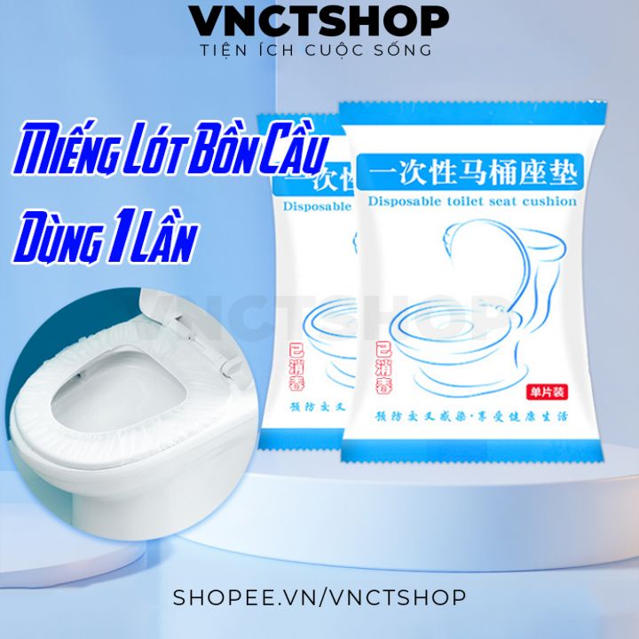 Miếng lót bồn cầu dùng 1 lần, giấy lót bồn cầu chống lạnh mùa đông khi đi du lịch nơi, công cộng
