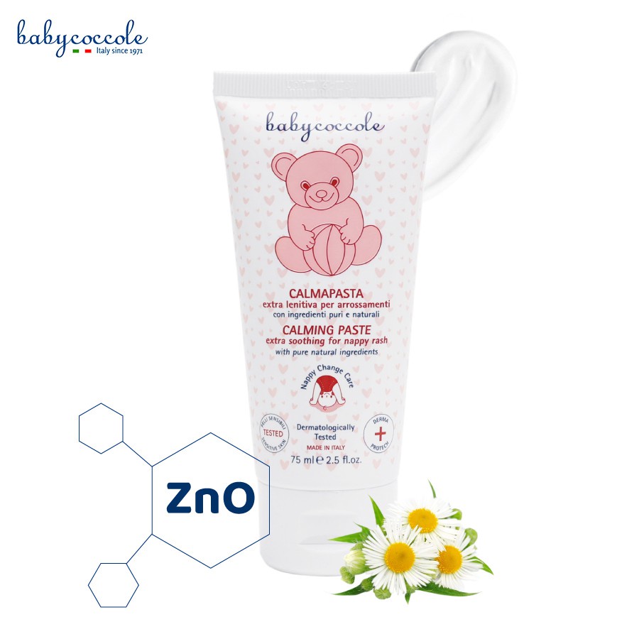 Kem chống hăm cho bé chiết xuất hoa cúc và ZnO Babycoccole 75ml 0M+