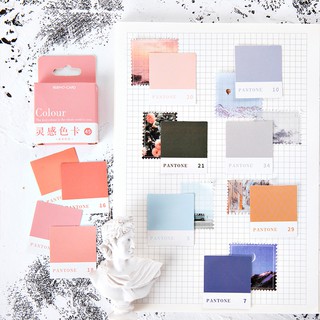 Set 45 miếng sticker Pantone mini nhiều màu sắc a6398