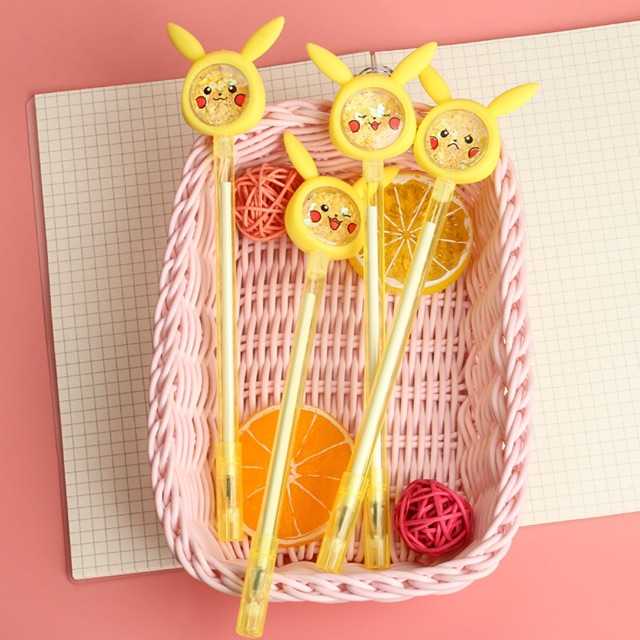 Bút Bi Nước Pikachu Kim Tuyến cute tiện lợi