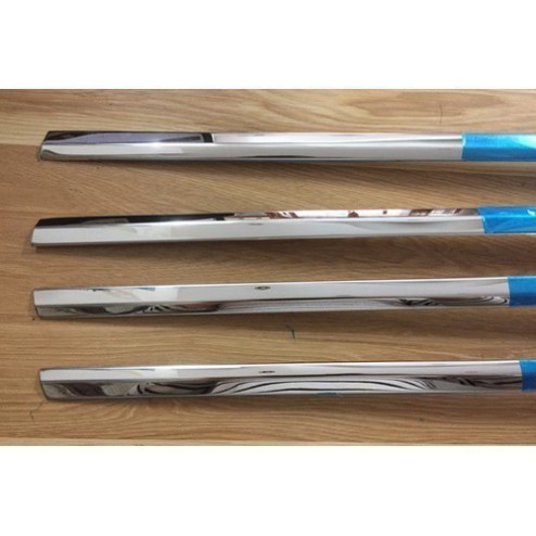 Nẹp viền chân kính và cong kính xe Honda Civic 2007 2008 2009 2010 2011 2012 inox sáng bóng
