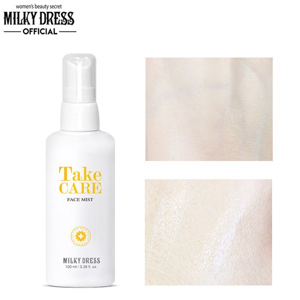 Xịt khoáng cho da nhạy cảm, Mẫn đỏ, Kích ứng Milky Dress Take-Care Face Mist