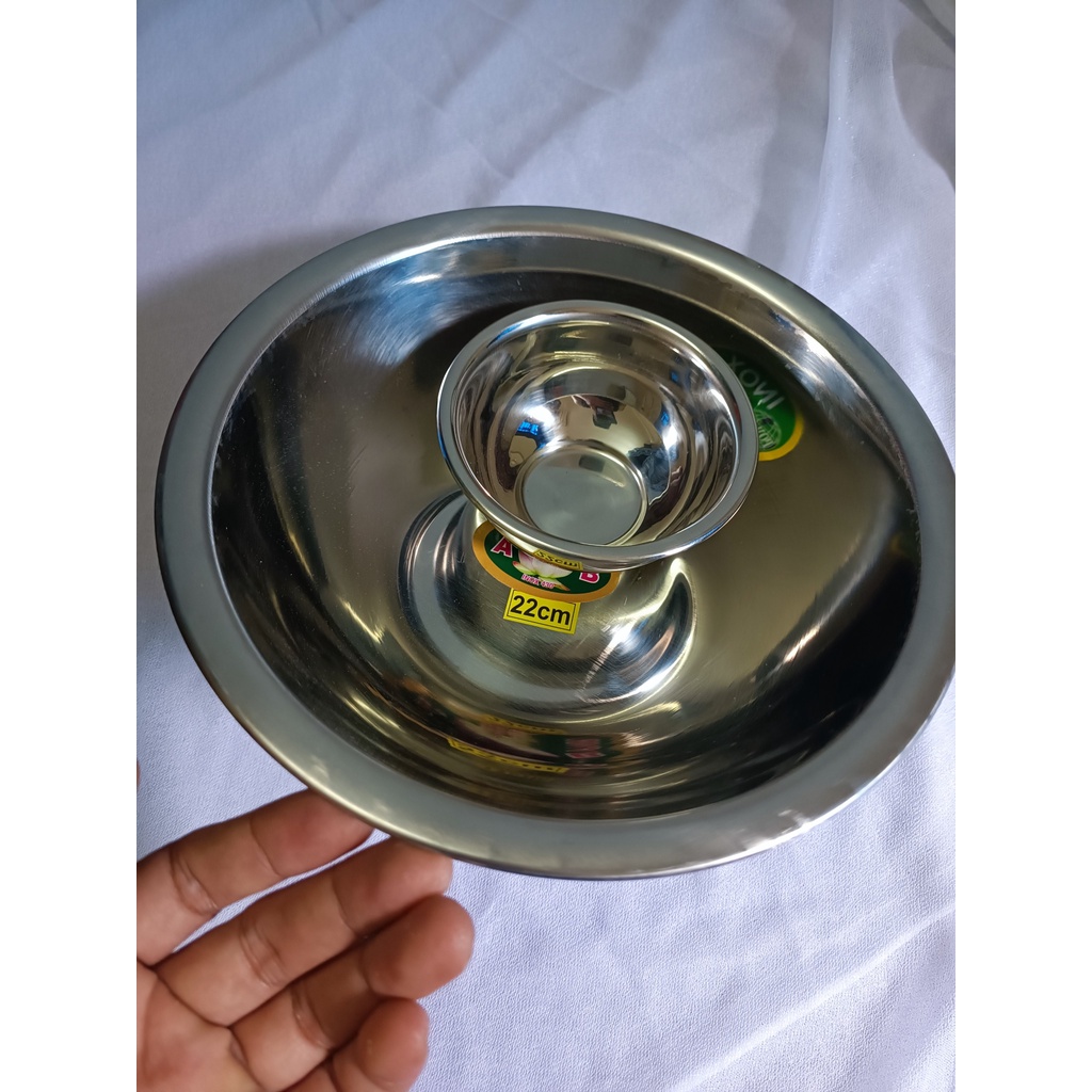Bát trộn mặt nạ 8cm, 10cm, 22cm chất liệu inox bền đẹp