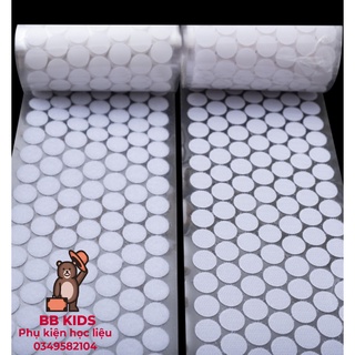Băng dính gai velcro tròn , khóa nhám có sẵn keo dán đủ size