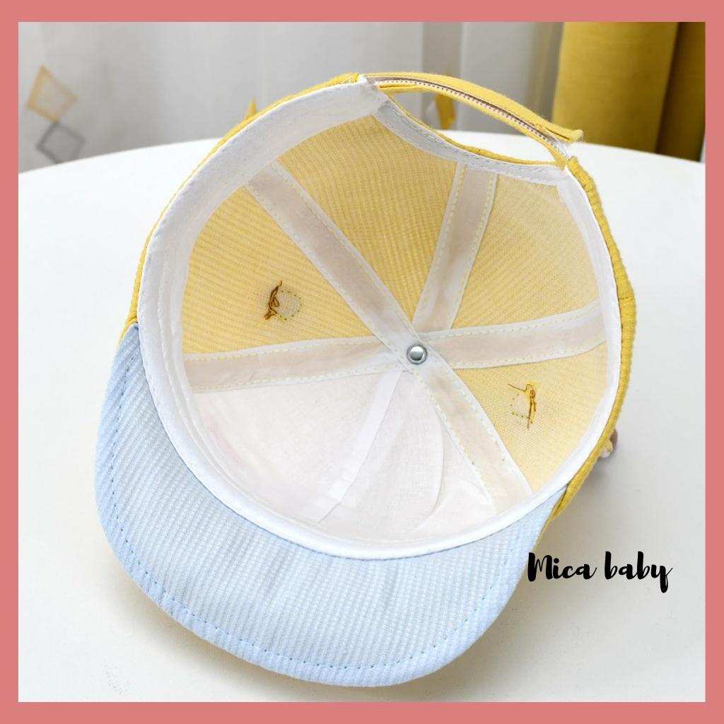 Mũ lưỡi trai kiểu dáng gạc hươu chữ GT dễ thương cho bé MH117 Mica Baby