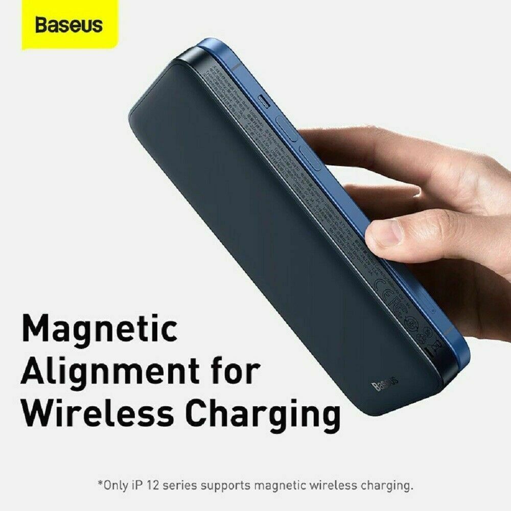 [Mẫu mới 2021]Pin dự phòng sạc không dây tích hợp nam châm Baseus Magnetic Wireless Quick Charging Power Bank (10000mAh)