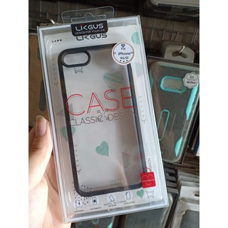 Iphone 7G/8G SE 2020 - ỐP LƯNG LIKGUS TRONG SUỐT VIỀN MÀU SIÊU ĐẸP