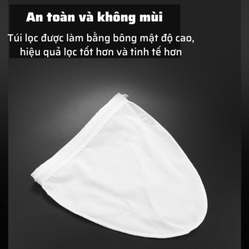 Túi lọc trà, túi lọc nước cốt, Túi lọc sữa hạt, đậu hũ, lọc trà cà phê các size