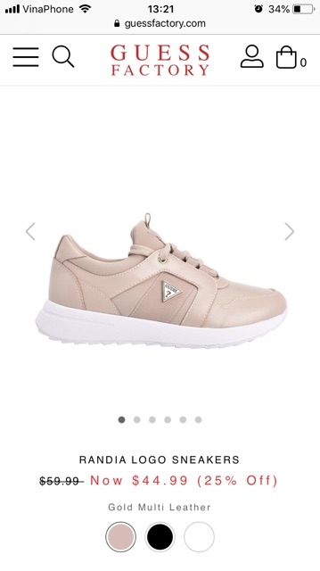 Giày GUESS RANDIA LOGO SNEAKERS Chính Hãng
