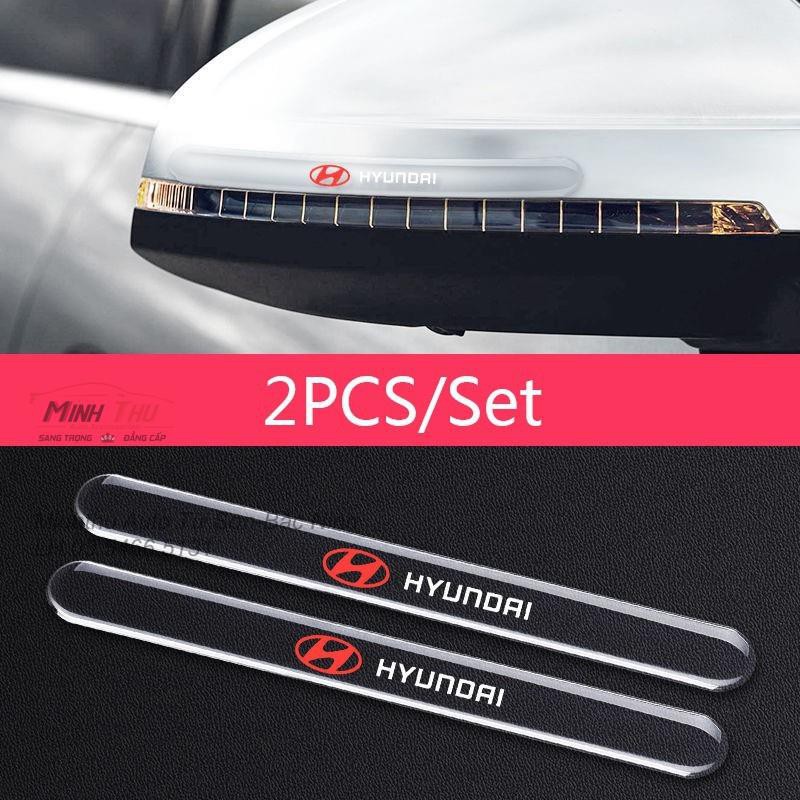(Huyndai) Bộ 10 Miếng Dán Silicon Chống Xước Hõm Cửa, Tay Nắm Cửa và Gương Hyundai