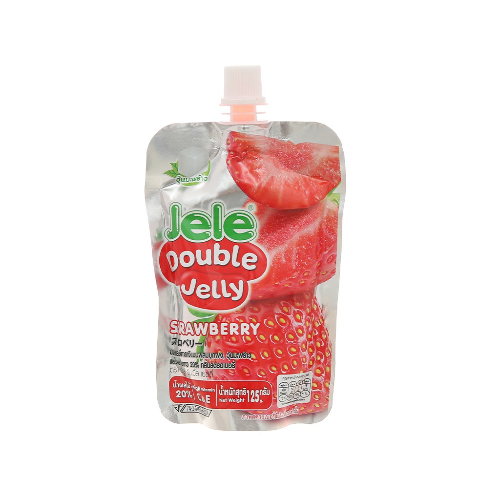 Nước trái cây thạch Jele Double Jelly 125g, nước thạch trái cây ngon mát, bổ sung vitamin làm đẹp. | BigBuy360 - bigbuy360.vn