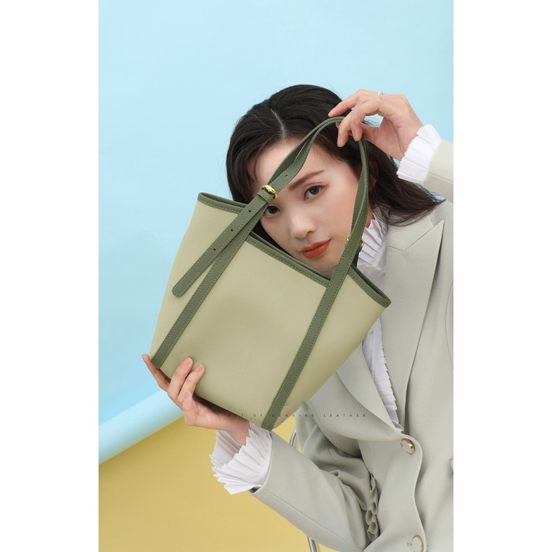 Túi tote Đeo Chéo 2022 2021 Màu Xanh Lá Mới