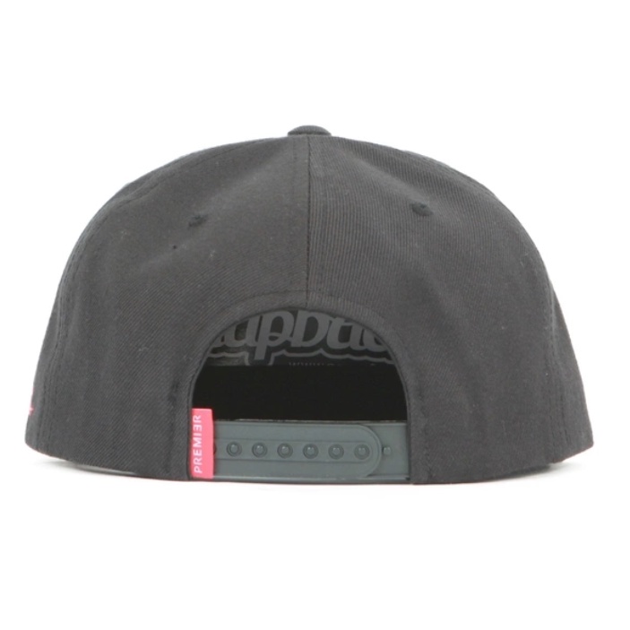 PREMI3R Mũ lưỡi trai Snapback Nón P861 hiphop PREMIER TWO LINE black