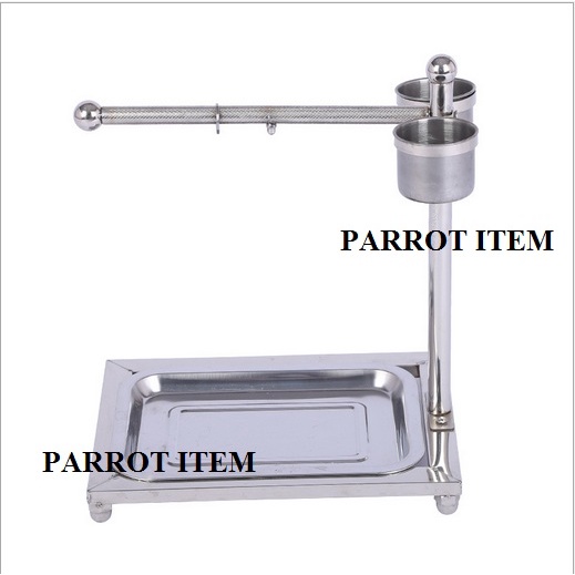 CẦU ĐỨNG 1 BÊN INOX CAO CẤP CHO CÁC DÒNG VẸT LB,COCK,SUN,XÍCH,XÁM,COCKATOO,HAHN,RING,GREENCHECK...