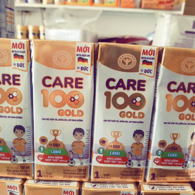 thùng care 100 gold, 180ml