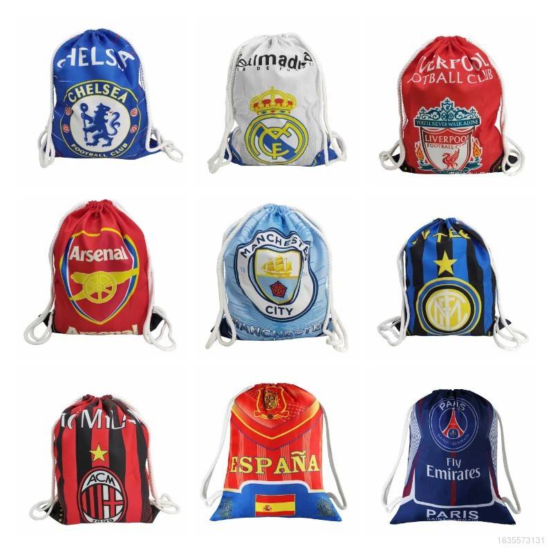 Túi dây rút Real Madrid Barcelona Liverpool Juventus Manchester United Manchester City