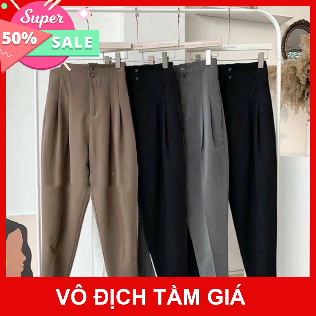 Quần baggy cạp liền 2khuy_TLO001 CAM KẾT HÀNG GIỐNG HÌNH