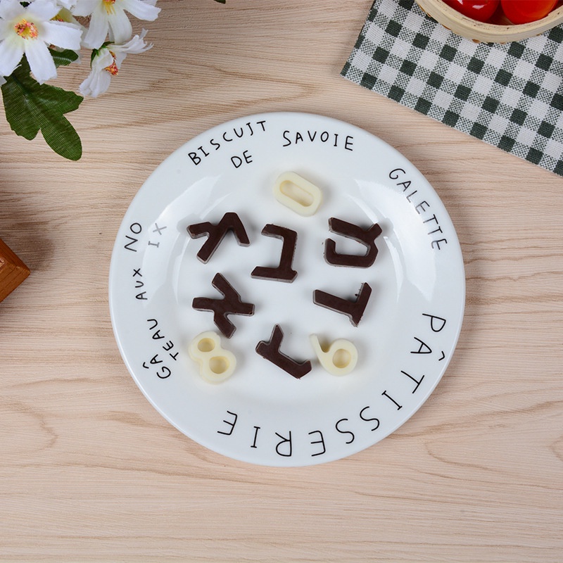 Khuôn Silicone Làm Bánh Tạo Hình Chữ Cái Ả Rập Tiện Dụng