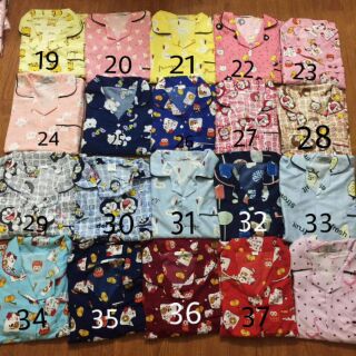 Bộ pijama kate thái cộc -cộc bảng 2