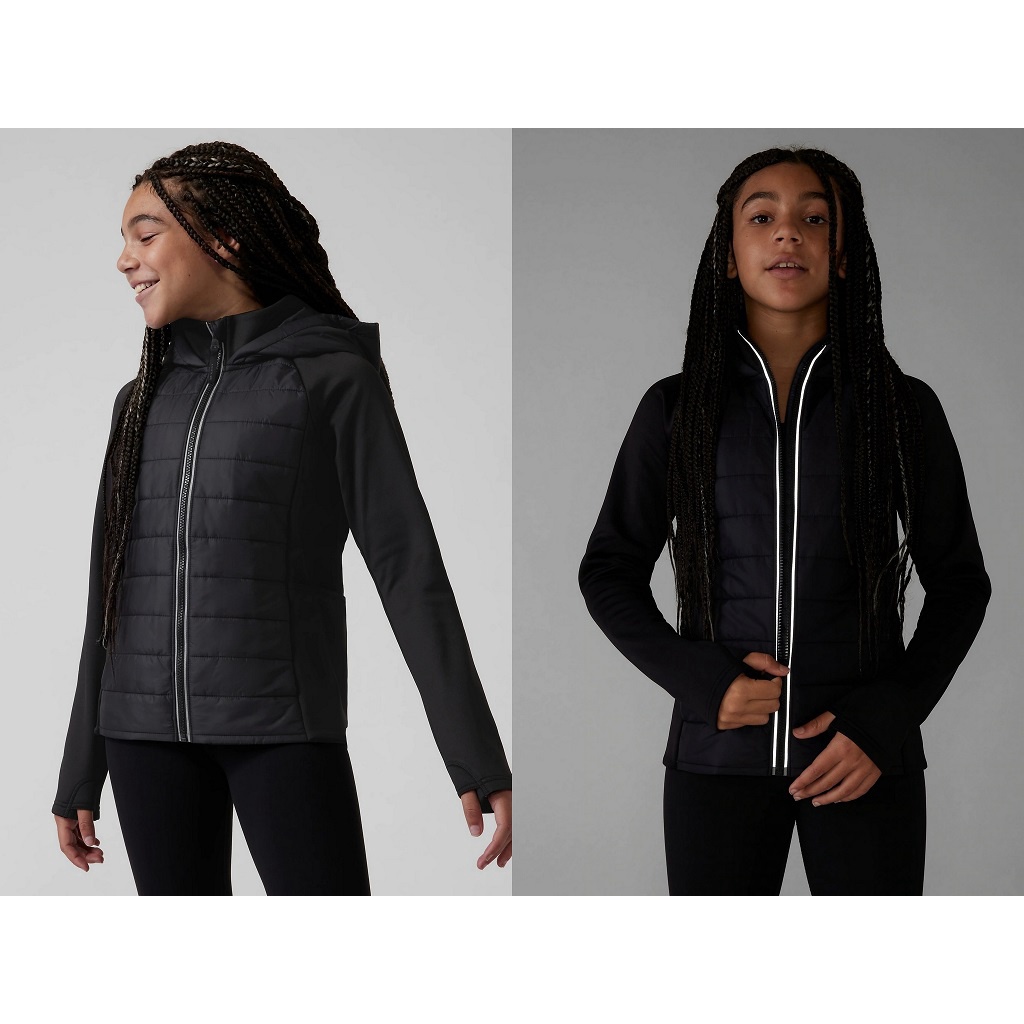 Áo khoác thể thao bé gái Athleta 982111 Girl Seasons of Change Hybrid Jacket size M-8/10