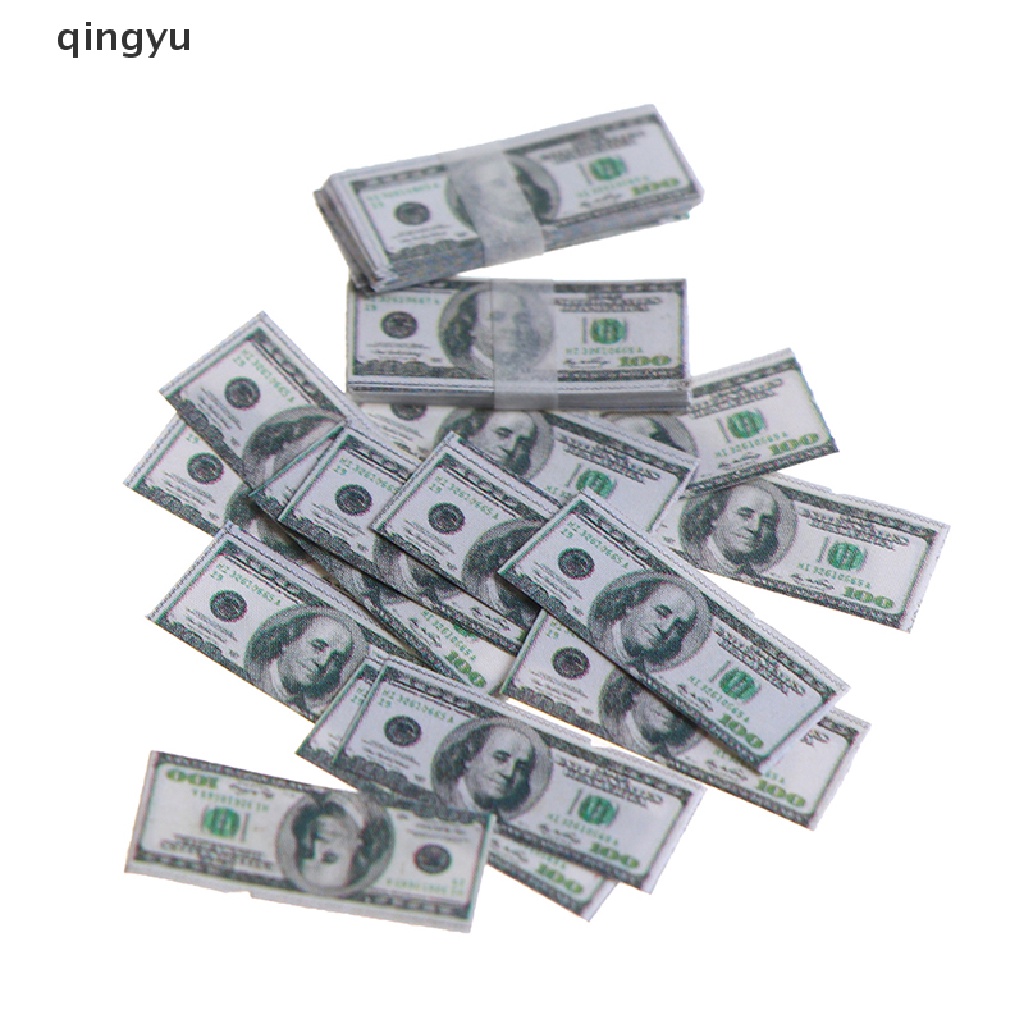 Bộ 15 Tờ Tiền Giấy Mini Tỉ Lệ 1: 12 Dùng Trang Trí Nhà Búp Bê