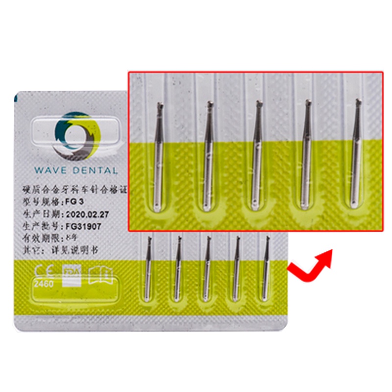 Set 5 Mũi Khoan Nha Khoa Tốc Độ Cao