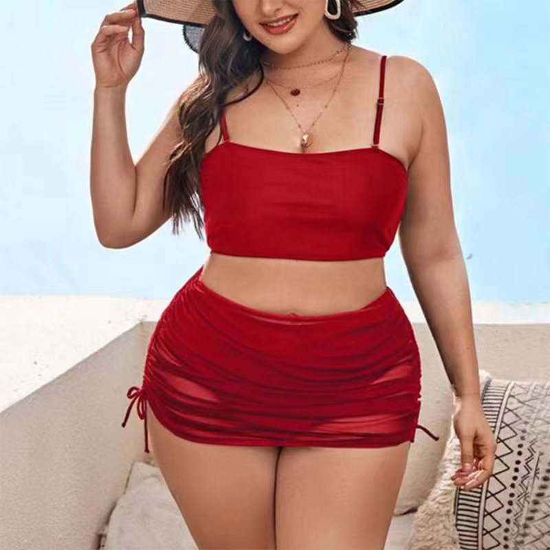 Bộ Đồ Bơi Bikini Hai Dây Rút Dây Quyến Rũ Cho Nữ