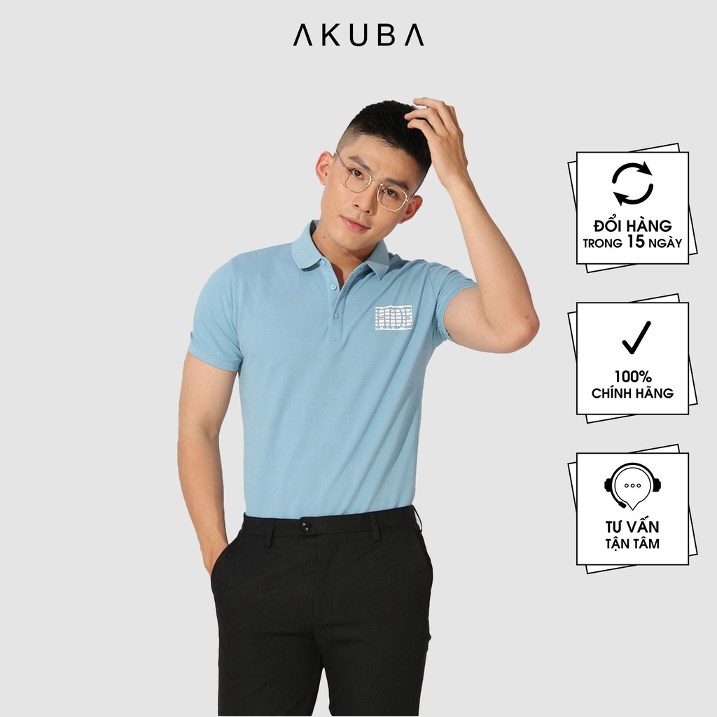 Áo Polo Nam Họa Tiết Đơn Giản Sang Trọng AKUBA | 01JW061