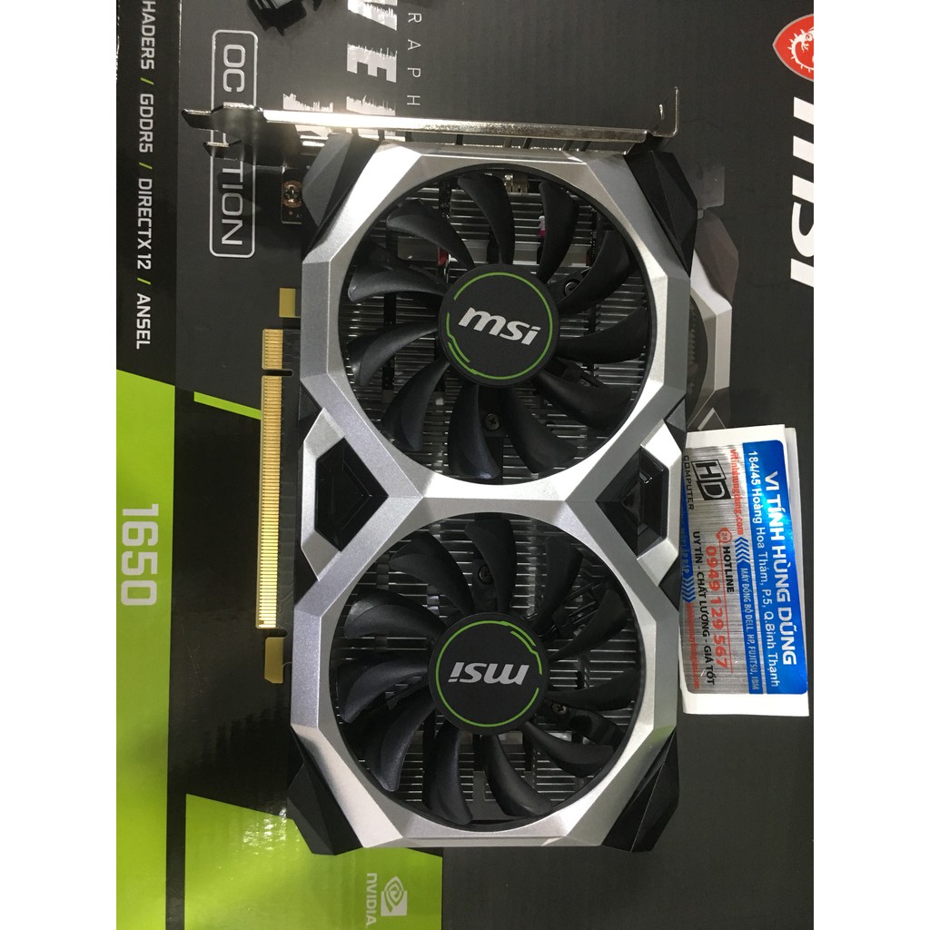 VGA GTX1650 4GD6-Gaming Asus TUF, GTX1650 MSI 4GD5 Ventus Xs OCV1