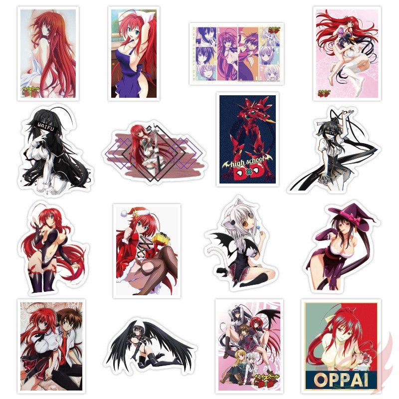 ❉ High School DxD - Series 01 Anime Girls Stickers ❉ 50Pcs/Set Rias Gremory DIY Mixed Luggage Laptop Skateboard Doodle Decals Stickers