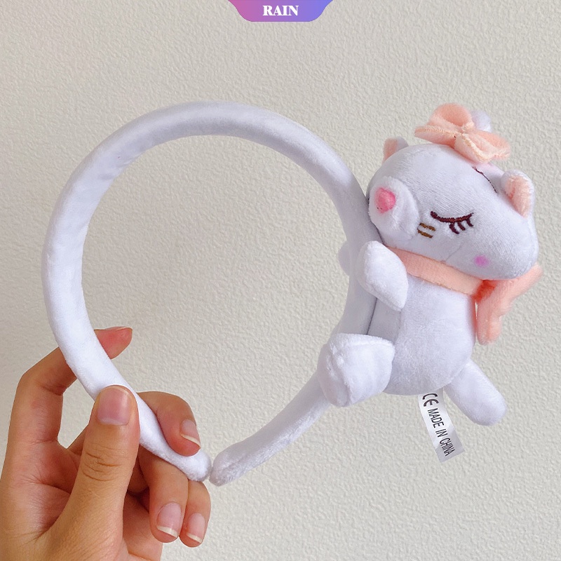 DISNEY Băng Đô Bằng Vải Bông Họa Tiết Stitch / Heo / Mickey Minnie Dễ Thương Thoải Mái Thời Trang Cho Nữ