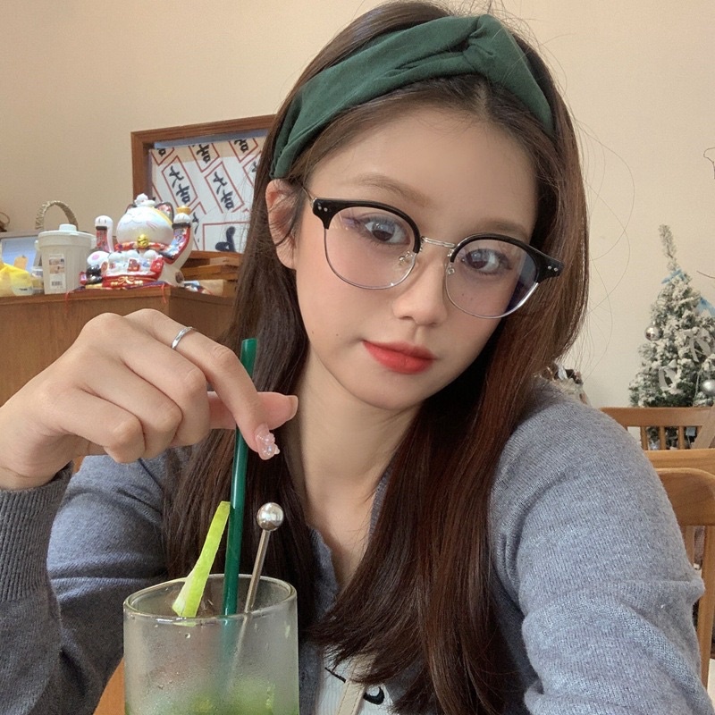 Gong kính cận nam nữ, clubmaster 20023 chống ánh sáng xanh, UV400 Jolie eyewear-Lắp tròng theo yêu cầu